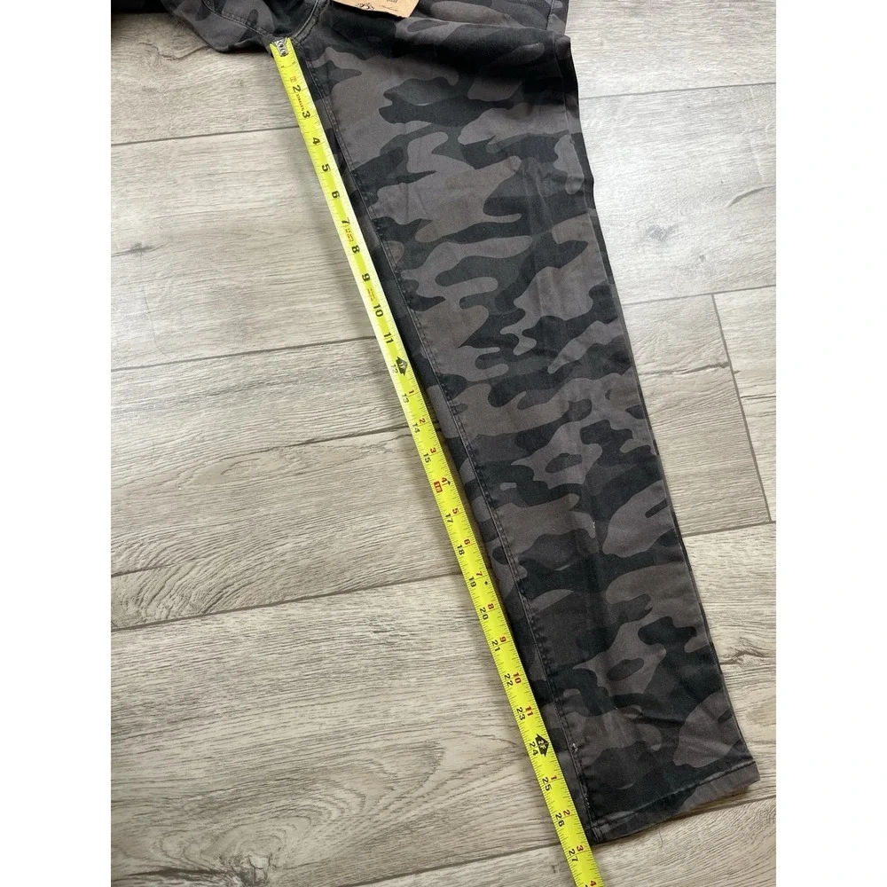 Democracy Jeans Womens 8 Gray Camo Ab Technology Skinny Ankle Stretch Pants